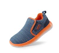 DREAM PAIRS Kids Lightweight Trainers,Navy/Orange,12 Little Kid