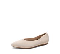 DREAM PAIRS Ladies Flat Shoes, Women's Casual Pointed Toe Ballet Comfort Soft Slip On Flats, Size 4, Nude, DWUMFA2505
