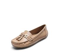 DREAM PAIRS Loafers for Women Slip On Comfortable Casual Fashion Flats Driving Shoes,Size 7,Khaki,SDLS2320W-E