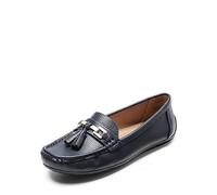 DREAM PAIRS Loafers for Women Slip On Comfortable Casual Fashion Flats Driving Shoes,Size 7,Navy,SDLS2320W-E