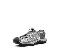 DREAM PAIRS Men' s Sandals, Sport Outdoor Sandals Casual Summer Athletic Beach Sandals for Travel, Walking and Hiking with Durable Closed Toe Shoes,160912-M-NEW,Grey/Black,8 UK /9 US