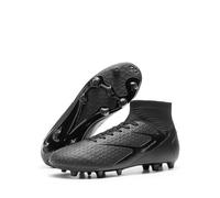 DREAM PAIRS Men's High-Tops Soccer Cleats Lace-Up Adult Football Boots Trainers Shoes Lightweight Professional Athletic Training Soccer Shoes, Size 11, Black, SDSC2407M