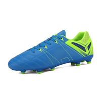 DREAM PAIRS Men's Outdoor Athletes Cleats Football Boots Soccer Shoes Sneakers and Teen Training,Size 11,Royal/Lemon/Green,160471-M