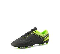 DREAM PAIRS Men's Soccer Shoes,Black/Neon/Green,8.5