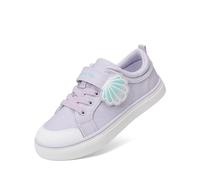 DREAM PAIRS Toddler Girls Sneakers Lightweight Comfortable Hook and Loop Casual Walking Cartoon Cute Little Kids Shoes,Size 11 Little Kid,Purple,SKFN26003K