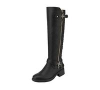 DREAM PAIRS Utah Women's Knee High Riding Boots,Size 5.5,Black,Utah-W