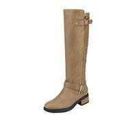 DREAM PAIRS Utah Women's Knee High Riding Boots,Size 8,Khaki,Utah-W