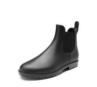 DREAM PAIRS Wellington Boots Men Ankle Wellies Short Chelsea Booties Waterproof Rain Boots Easier On and Off,Size 9,Black,SDRB2401M-E