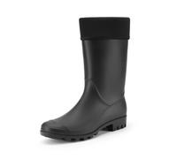 DREAM PAIRS Wellington Boots Women and Men Waterproof Rain Boots Slip-Resistant Wellies with Soft Lining for Outdoor, Gardening & Wet Weather,Size 7,Black,DWEMRB2509