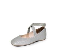 DREAM PAIRS Women Flats wtih Comfortable Fashion Elastic Ankle Cross Strap Ballet Pumps Dolly Shoes SDFA2401W