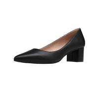 Dream Pairs Women’s Chunky Low Block Heels,Black/Pu,7.5