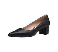Dream Pairs Women’s Chunky Low Block Heels Closed Toe Dress Pumps Shoes,Size 7,Black/Pu,DPU212