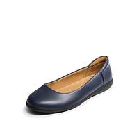 DREAM PAIRS Women’s Comfortable Ballet Shoes with Arch Support, Ladies' Dressy Work Flats, Round Toe Slip on Office Shoes,Size 7.5,Navy,SDFA2312W