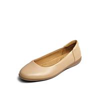 DREAM PAIRS Women’s Comfortable Ballet Shoes with Arch Support, Ladies' Dressy Work Flats, Round Toe Slip on Office Shoes,Size 9,Nude,SDFA2312W