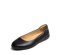 DREAM PAIRS Women’s Comfortable Ballet Shoes with Arch Support, Ladies' Dressy Work Flats, Round Toe Slip on Office Shoes,Size 7.5,Black,SDFA2312W