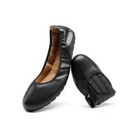 DREAM PAIRS Women’s Fold Up Shoes, Ballet Flats, Foldable Round Toe Dressy Comfortable Slip On Dress Shoes and Party Shoes,Size 8,Black,DWUMFA2501