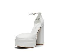 DREAM PAIRS Women’s High Platform Closed Heels | Square Toe Ankle Strap Dress Wedding Party Pumps Shoes with 5.5" Height, 1.7" Platform for All-night Glamour