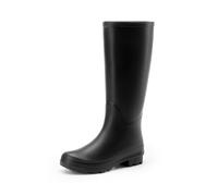 DREAM PAIRS Women Tall Wellington Boots, Ladies' Wellies Dog Walking Shoes, Outdoor Hiking and Walking Waterproof Boots,Size 4.5,Black,DWEMRB2508