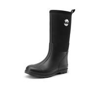 DREAM PAIRS Women Wellington and Wellies, Outdoor and Waterproof Rain Boots, Comfort Dog-Walking Shoes in Garden and Camping,Size 4.5,Black,DWEMRB2506