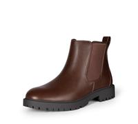 DREAM PAIRS Women's Ankle Chelsea Waterproof Women Walking Leather Comfy Ladies Boots,Size 7.5,Brown/Pu,DAB213