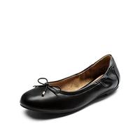 DREAM PAIRS Womens Ballet Flats Bow Slip-on Pumps Work Smart Office Formal Comfort Dolly Shoes,Size 5,Black,SDFA2310W-E