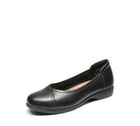 DREAM PAIRS Women's Ballet Flats, Ladies Comfortable Slip On Business Office Dress Shoes for Arch Support Dressy and Work with 3D Molded Insole,Size 7,Black,SDFA2406W