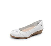 DREAM PAIRS Women's Ballet Flats Work Dress Shoes,White,9