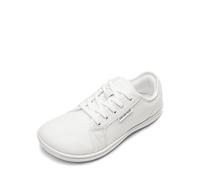 DREAM PAIRS Women's Barefoot Walking Wide Toe Box Zero Drop Minimalist Sneakers Non Slip Breathable Comfortable Lightweight Walking Shoes,Size 8W,All White,SDWS2401W-W