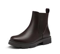 DREAM PAIRS Women's Boots Chelsea Ladies Boot Pull On Fall Fashion Walking Ankle Booties SDAB2205W-E,Size 6,Brown,SDAB2205W-E