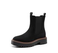 DREAM PAIRS Women's Chelsea Ankle Boots Fashion Low Heel Lug Sole Platform Fall Booties Shoes,Size 8,Black-Suede,SDAB2412W