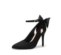 DREAM PAIRS Women's Closed Toe Dress Pumps Shoes,Size 5,Black-Suede,SDPU2450W
