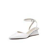 DREAM PAIRS Women's Closed Toe Dress Pumps Shoes,Size 6.5,White,SDPU2337W