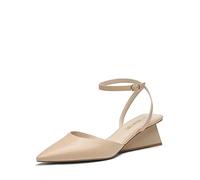 DREAM PAIRS Women's Closed Toe Dress Pumps Shoes,Size 7.5,Nude,SDPU2337W