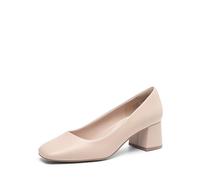 DREAM PAIRS Women's Closed Toe Dress Pumps Shoes,Size 7,Nude,SDPU2426W