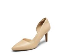 DREAM PAIRS Women's Dress High Heels Pumps Closed Pointed Toe Stiletto D'Orsay Shoes for Wedding Party, Nude-pu, 7 UK