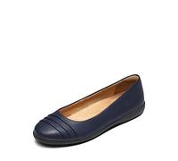 DREAM PAIRS Women's Flats with Arch Support, Ballet Flats for Women Dressy Comfortable, Round Toe & Slip On Office Shoes SDFA2306W,Size 5.5,Navy,SDFA2306W