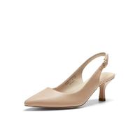 DREAM PAIRS Women's Kitten Heel Slingback Pointed Closed Toe Low Stiletto Heels Dress Bridal Elegant Wedding Pumps Shoes,Size 8,Nude-Pu,SDPU2444W
