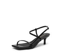 DREAM PAIRS Women's Kitten Heels Wedding Sandals,Black,7.5