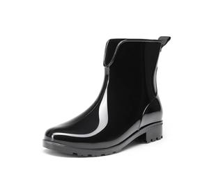 DREAM PAIRS Women's Knee-High Chelsea Boot, Size 3.5, Black, SDRB2417W-E