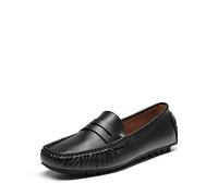 DREAM PAIRS Womens Loafers Leather Shoes Driving Work Office Nursing Comfort Slip On Shoes,Size 5,Black,SDLS2313W-E