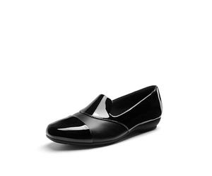 DREAM PAIRS Women's Loafers Orthopedic Work Dress Shoes,Black-Pat,4.5