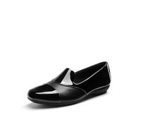 DREAM PAIRS Women's Loafers Orthopedic Work Dress Shoes,Black-Pat,7