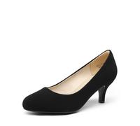 DREAM PAIRS Women's Low Heel Wedding Party Pumps | 2.5 Heel, Classic Round Toe, Slip-on, Comfortable Latex Insole, Durable Slip-resistant Outsole