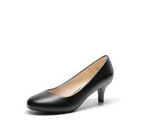 DREAM PAIRS Women's Low Heel Wedding Party Pumps | 2.5 Heel, Classic Round Toe, Slip-on, Comfortable Latex Insole, Durable Slip-resistant Outsole