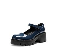 DREAM PAIRS Women's Mary Janes Shoes Platform Pumps,Navy,8