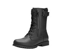 DREAM PAIRS Women's Mission Black Combat Mid Calf Boots Size 9 US/ 7 UK