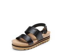 DREAM PAIRS Women's Orthopedic Arch Support Platform Sandals Comfortable Cork Sole Low Wedges Sandals Flatform Summer Dress Shoes Cute Buckle Wedges for Beach,Size 4.5,Black,DWUMWS2501