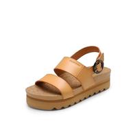 DREAM PAIRS Women's Orthopedic Arch Support Platform Sandals Comfortable Cork Sole Low Wedges Sandals Flatform Summer Dress Shoes Cute Buckle Wedges for Beach,Size 8,Natural,DWUMWS2501