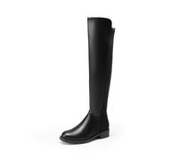 DREAM PAIRS Women's Over The Knee Thigh High Boots,Size 5,Black-Pu,SDOB2409W