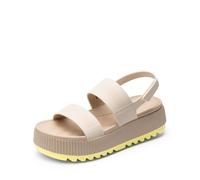 DREAM PAIRS Women's Platform Water Sandals Adjustable Lightweight Waterproof Summer Beach Wedge Chunky Sandals,Size 6,Sand,SDWS26002W